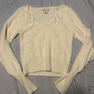 Sincerely Jules Cream V-Neck Sweater